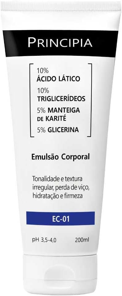 Principia, Emulsão Corporal, 10% Ácido Lático Ec-01 200ml