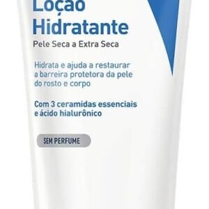 CeraVe, Loção Hidratante Corporal, com textura Fluida e Ácido Hialurônico 200g